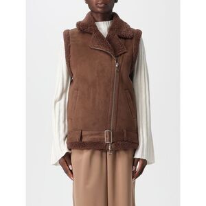 Hanita Fur Coat Woman Dark